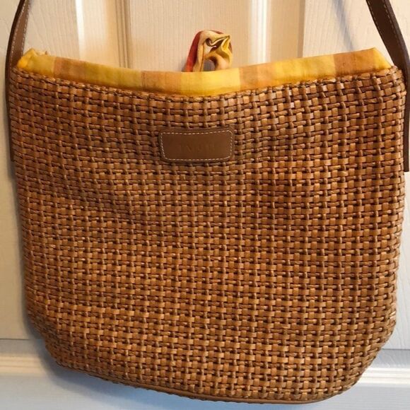 Taiuti purse made in Italy.  Leather trim - Picture 2 of 8
